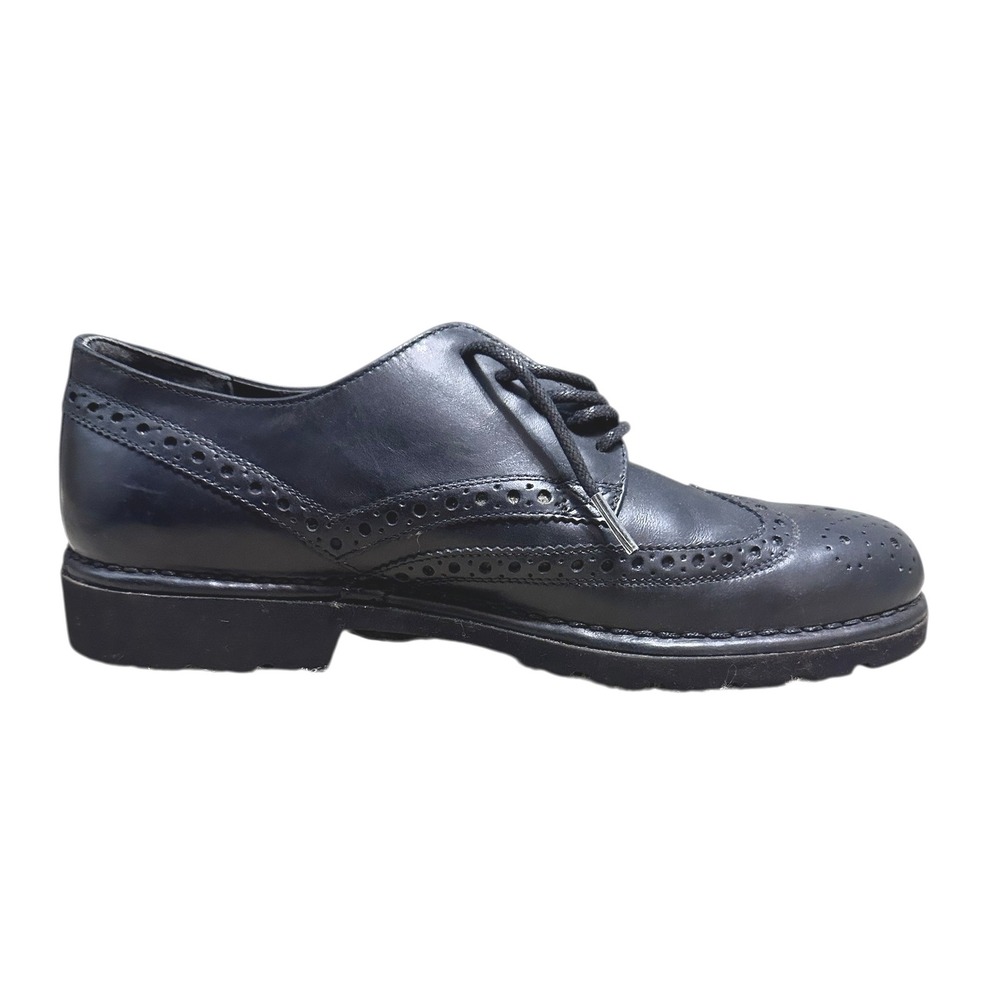Rockport DresSports Wingtip Oxford Dress Shoes Men's 8 Black‎ Leather vintage